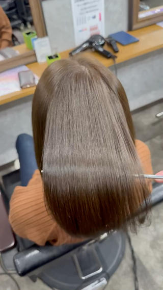 ミディアム カラー 髪質改善 /絹髪🫧ゆたかのヘアスタイル