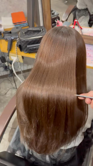 ロング カラー 髪質改善 /絹髪🫧ゆたかのヘアスタイル