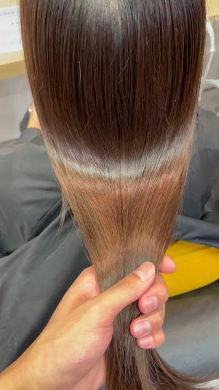 毎日のアイロンや、ブリーチで傷んでしまった髪を復活させます
※動画は無加工です○ 