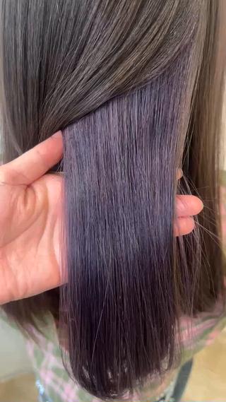 セミロング カラー うる艶カラー🫧/ 武笠 友香🤍のヘアスタイル