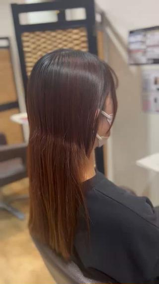 ミディアム ボブ/ショートボブ/ 縮毛矯正/吉川清保のヘアスタイル