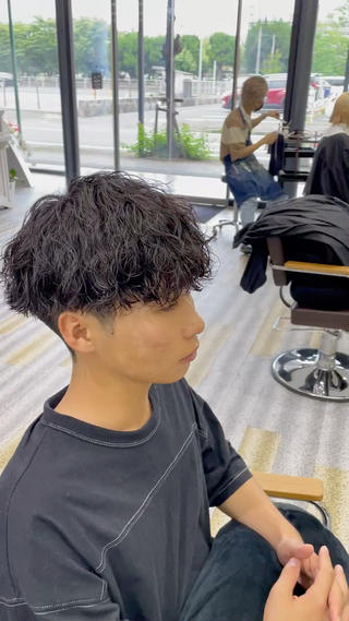 ショート パーマ メンズ 【メンズ特化】岩瀬 武【メンズパーマ】のヘアスタイル