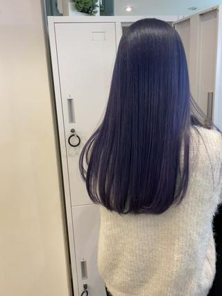 セミロング カラー 【完全個室】髪質改善 暖色カラー/山崎唯奈のヘアスタイル