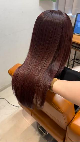 ロング カラー 【完全個室】髪質改善 暖色カラー/山崎唯奈のヘアスタイル