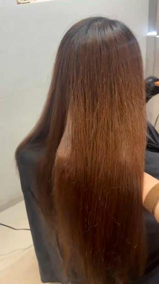 ロング 【完全個室】髪質改善 暖色カラー/山崎唯奈のヘアスタイル