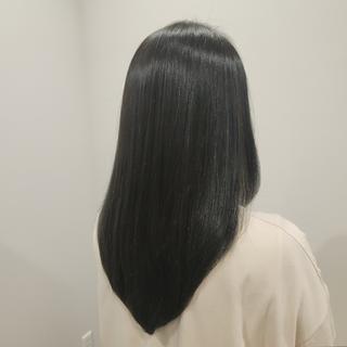 ハイライトの履歴にブルーをプラス
髪質で艶感かなり出ます 