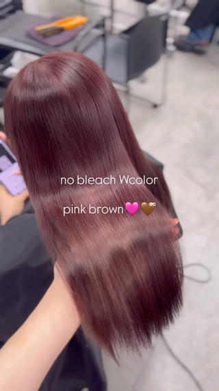 カラー ベージュ・ラベンダー カラー🎀りりのヘアスタイル