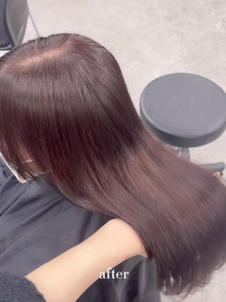 カラー ベージュ・ラベンダー カラー🎀りりのヘアスタイル