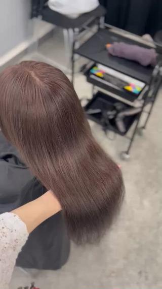 カラー ベージュ・ラベンダー カラー🎀りりのヘアスタイル