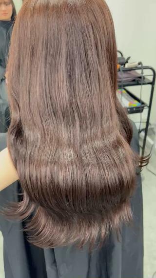 カラー ベージュ・ラベンダー カラー🎀りりのヘアスタイル