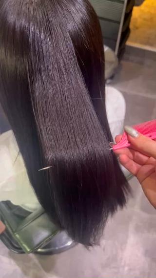 縮毛矯正とトリートメントでさらさら 