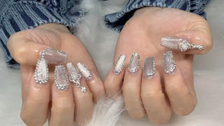 #アート付け放題#マグネットネイル 