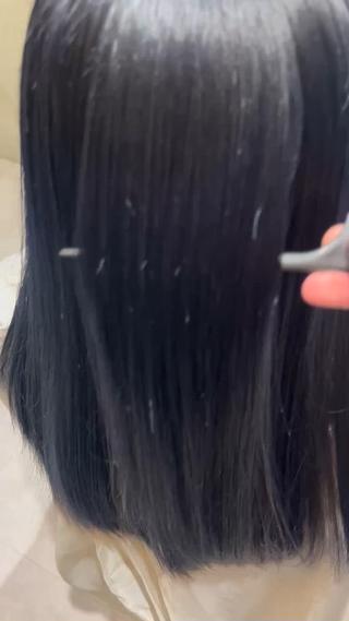 トリートメントも一緒にしてあげるとこんなにツヤツヤになります 