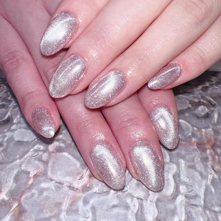 ネイル マグ🧲等なんでも ワンカラー5700円のネイルデザイン