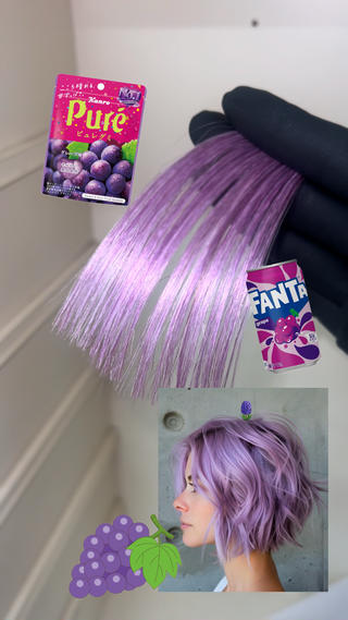 カラー 岡山ハイトーン・ ルーツカラー/こもものヘアスタイル