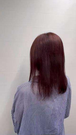 カラー 松井 咲樹のヘアスタイル