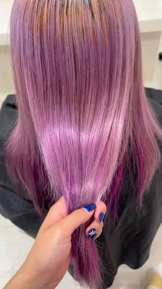 セミロング 大人上品ベージュ 🎀HARUNAのヘアスタイル