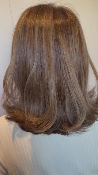 ミディアム カラー ヘアアレンジ topstylist 芳賀みなみのヘアスタイル