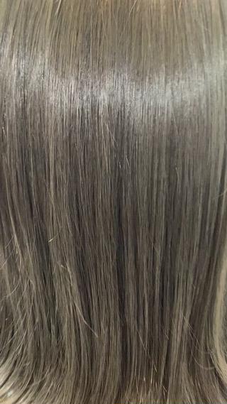 ミディアム 髪質改善ストレート/ ブリーチ／渋谷　福田のヘアスタイル