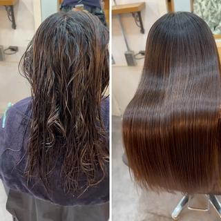 ロング カラー パーマ ヘアアレンジ メンズ キッズ ネイル マツエク・マツパ アイブロウ 🪽美髪の神🪽 💎RYUSEI💎のヘアスタイル