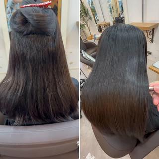 ロング カラー パーマ ヘアアレンジ メンズ キッズ ネイル マツエク・マツパ アイブロウ 🪽美髪の神🪽 💎RYUSEI💎のヘアスタイル