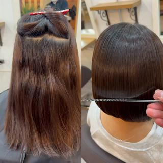ミディアム カラー パーマ ヘアアレンジ メンズ キッズ ネイル マツエク・マツパ アイブロウ 🪽美髪の神🪽 💎RYUSEI💎のヘアスタイル