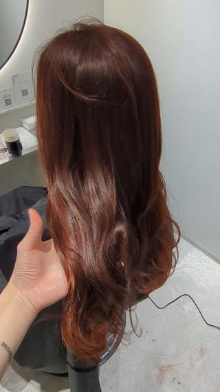 ロング カラー 韓国メンズ特化/毛流 れパーマ🇰🇷艶髪のヘアスタイル