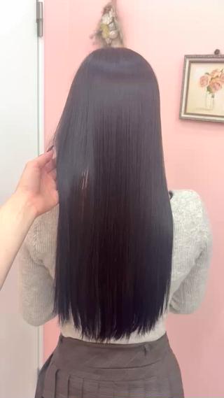 ６トーンの寒色ブラウンでサラサラなモテ髪に 