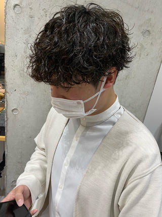 ミディアム パーマ メンズ Dxxxx III所属・女性目線の大人 メンズ*Ayakaのヘアスタイル