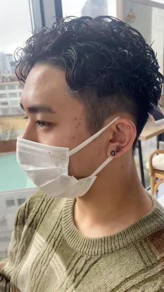 ショート パーマ メンズ Dxxxx III所属・女性目線の大人 メンズ*Ayakaのヘアスタイル