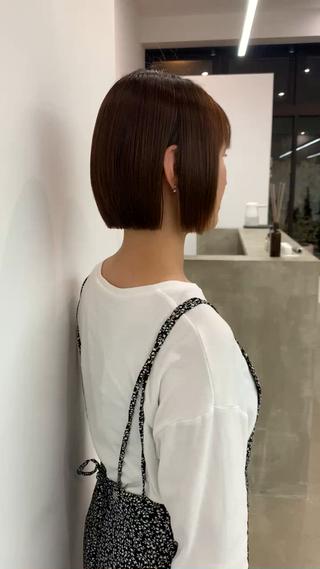 艶髪ストレート カット 