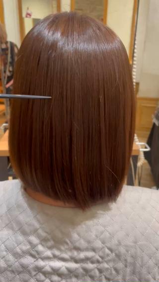 髪の毛に合わせた薬剤選定をさせていただきます！
縮毛履歴も綺麗に繋げます️ 