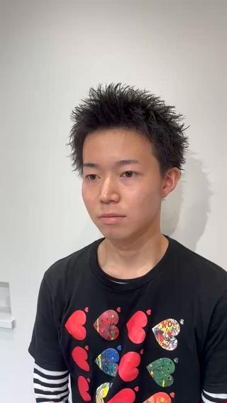 #メンズカット
#メンズショート
#スパイキーショート
#アップバング
#短髪 