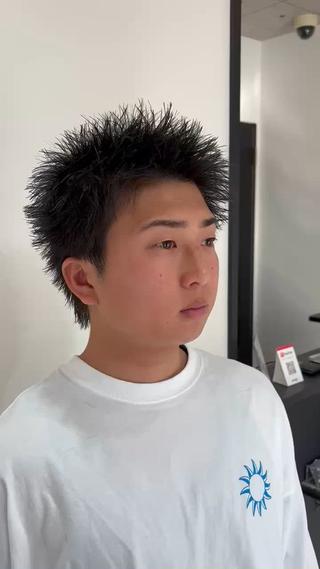 ショート メンズ 【店長】メンズ職人 短髪　ハイトーン🔥のヘアスタイル