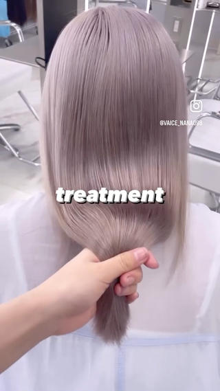 菜々🫧新宿 透明感ケアブリーチのヘアスタイル