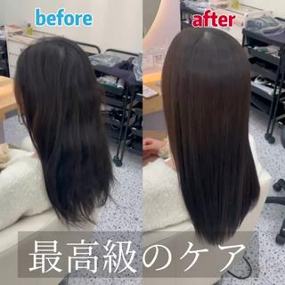 超高濃度水素ストレートで髪のパサつきも改善 