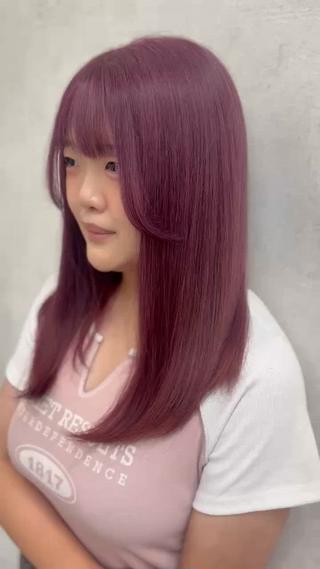 ロング カラー ハイトーン/艶カラー /ケアブリーチ/香音のヘアスタイル