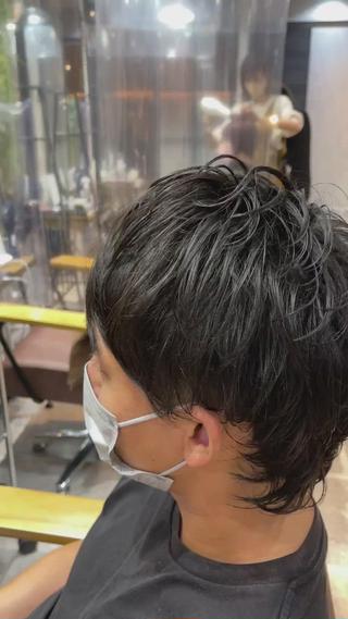 メンズ ウルフスタイル+パーマ