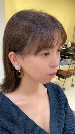 ミディアム カラー Agu hair lang屋島店所属・大林　恵理 【Agu 屋島】のヘアスタイル