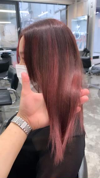 ロング カラー パーマ レイヤー/透明感 カラー🌿KANTAのヘアスタイル