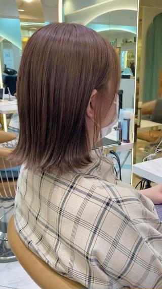 ミディアム 髪質改善/縮毛矯正/ ボブ/店長/水野拓也のヘアスタイル