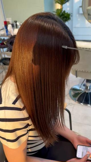 セミロング Wisteria所属・美髪特化✨ 伊織✨縮毛矯正✨のヘアスタイル