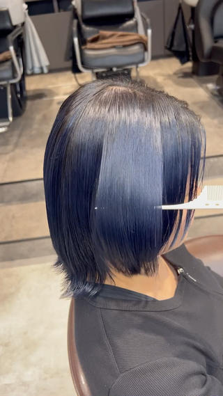 ミディアム カラー 透明感/血色カラー/ 似合せレイヤー/ゆいのヘアスタイル