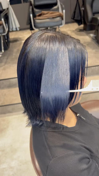 セミロング カラー 透明感/血色カラー/ 似合せレイヤー/ゆいのヘアスタイル