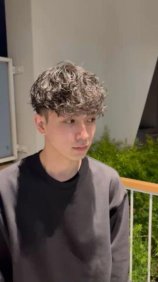 ショート パーマ メンズ メンズパーマ特化 園田　楓莉のヘアスタイル