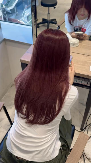 セミロング カラー パーマ ヘアアレンジ パク・ボミン小野リエ 韓国ハーフ🦊のその他イメージ