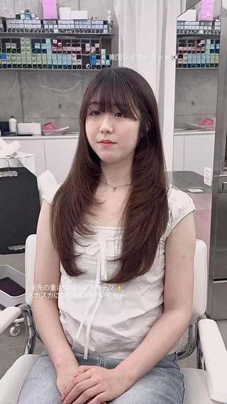 ロング カラー パーマ ヘアアレンジ パク・ボミン小野リエ 韓国ハーフ🦊のその他イメージ