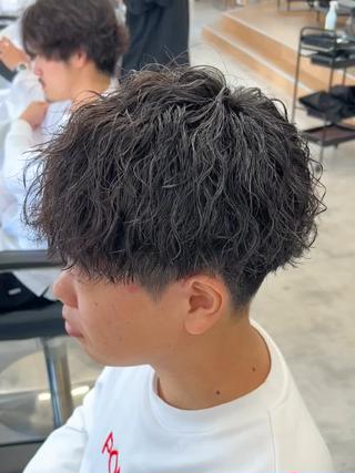 ショート パーマ メンズ メンズパーマ/ 新潟駅/佐藤裕のヘアスタイル