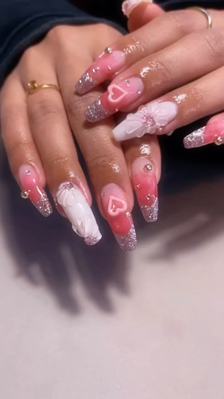 ラメフレンチかわいい 