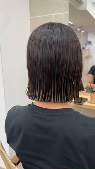 ミディアム ショート/ボブ/ 渋谷/表参道/星優斗のヘアスタイル